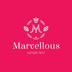 Letter M Marvellous Vector Logo