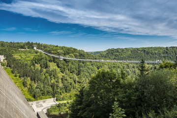 Harz rappodetalsperre suspension bridge