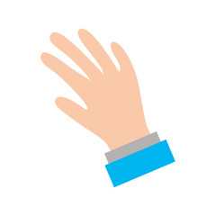 hand human isolated icon vector illustration design