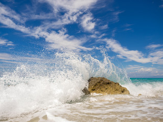 Pefkoulia beach in Lefkada