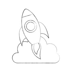 rocket launcher isolated icon vector illustration design