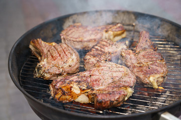 Ribeye Steak. Barbecue.