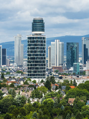 Europa, Deutschland, Hessen, Frankfurt, Skyline von Frankfurt,der neue Hennigerturm