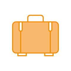 suitcase travel isolated icon vector illustration design