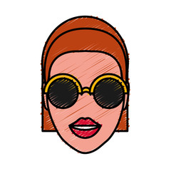 woman with sunglasses icon