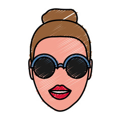 woman with sunglasses icon