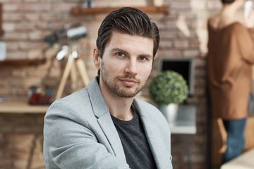 Obraz premium Portrait of handsome businessman