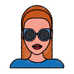 woman with sunglasses icon