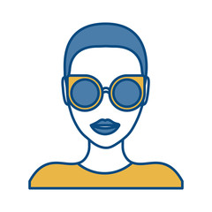 woman with sunglasses icon