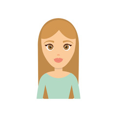 cartoon woman icon