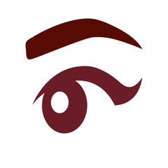eye and eyebrow icon