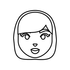 cartoon woman icon