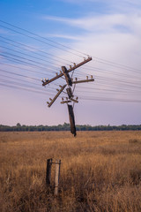 Abandoned power line