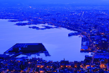 Obraz premium Hakodate night view