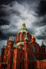 Fototapeta na wymiar Cathedral in Helsinki