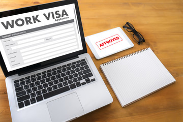  WORK Visa Application Employment Recruitment to Work businessman