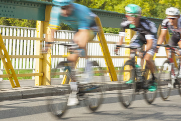 Racing Cyclists, Motion Blur