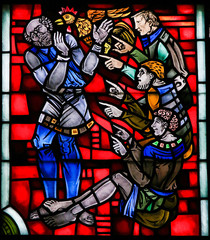 Stained Glass in Worms - Denial of Saint Peter
