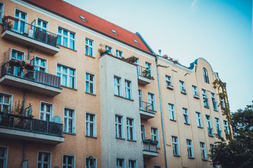 vintage picture of buildings at berlin