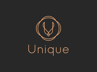 Letter U Unique Alphabet Logo © Artem Sokol
