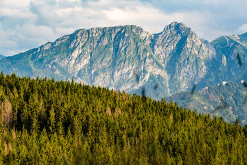 Giewont Mountain, Inspiring Mountains Landscape in summer Tatras, Poland
