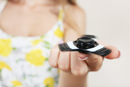 Girl with a spinner