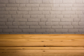 Empty wooden table top