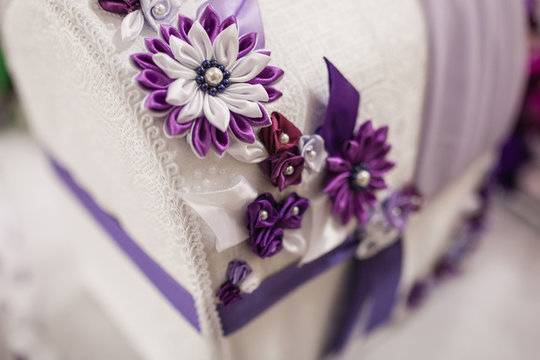 Purple wedding decorations