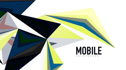 Modern triangle presentation template