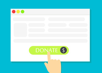 The browser window with the Donate button