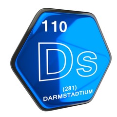 Darmstadtium Element blue