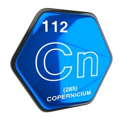 Copernicium Element blue