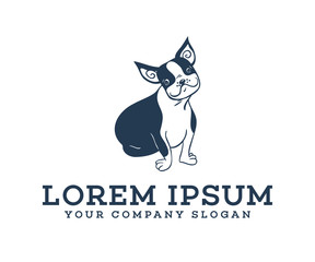 However, its logo. pet dog logo design concept template