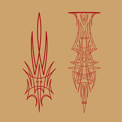 Pinstripe Graphics , Car Racing Vehicle Graphics, Vinyls & Decals