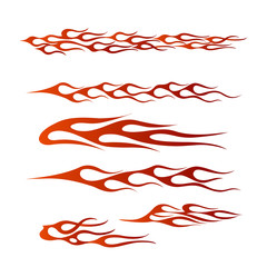 tribal vehicle graphic, flame vehicle graphic wrap design © Saiful