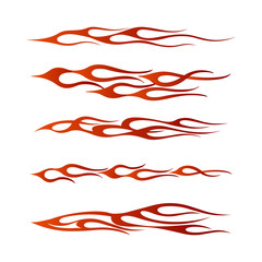 tribal vehicle graphic, flame vehicle graphic wrap design