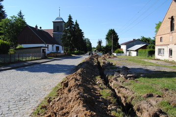 Bauarbeiten in Rosenow