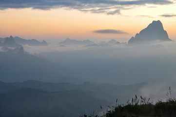 Mountain View in Northern Laos, Luang Prabang