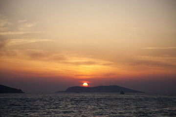 Obraz premium Sunset and prince islands 