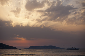 Obraz premium Sunset and prince islands 