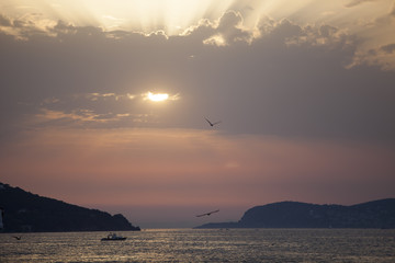 Sunset and prince islands
