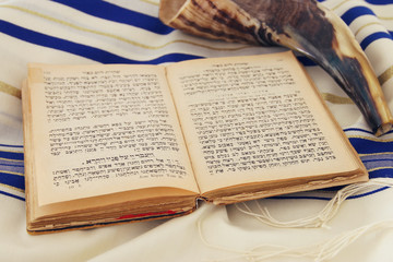 Prayer Shawl - Tallit, jewish religious symbol