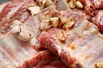 pork ribs sauce marinated