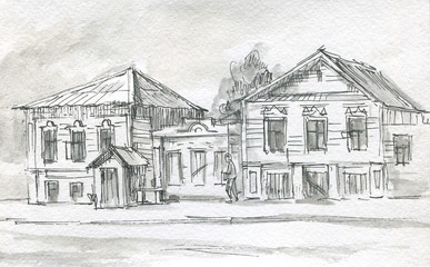 Old wooden houses