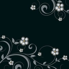 Beautiful abstract floral background.
