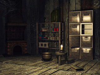 Stara szopa z kominkiem © Obsidian Fantasy