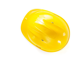 construction hard hat isolated on white