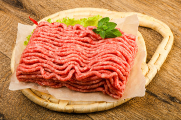 Minced beef meat