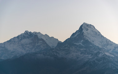 De historische berg van Nepal &quot Annapurna&quot 