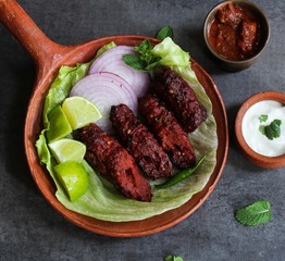 Seekh kabab - Pakistani spicy grilled ground meat skewers